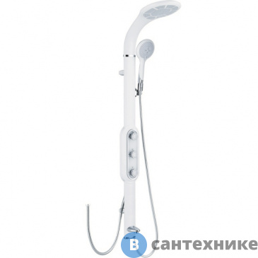 картинка Душевая стойка GLLON SK 095-W-1-S белая 104*22*20 (07010951-03)