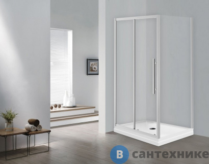 картинка Душевое ограждение ESBANO ESF-129PS-C хром, без поддона