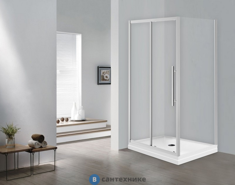 Душевое ограждение ESBANO ESF-129PS-C хром, без поддона