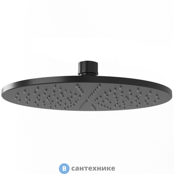 Верхний душ Paini 50PZ759TT25 круглый, латунь, 25 см, чёрный матовый PVD