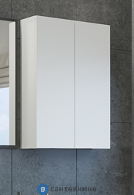 Шкаф Comforty подвесной Лозанна-60 белый глянец