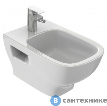 картинка Биде подвесное Jacob Delafon STRUKTURA EMC0002-00 с отв. д/смесителя /54х34/ (белый)