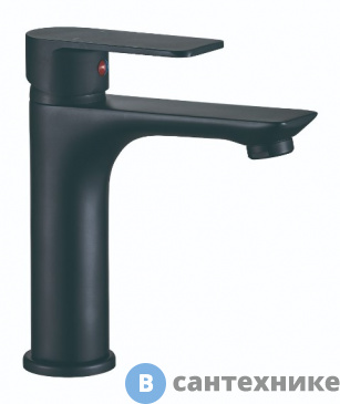 картинка Смеситель BOCH MANN DORIS BM20L1B для раковины чёрный (BM8598)