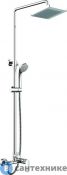 Душевая стойка Bravat Opal F9125183CP-A-RUS квадратный верхн.
