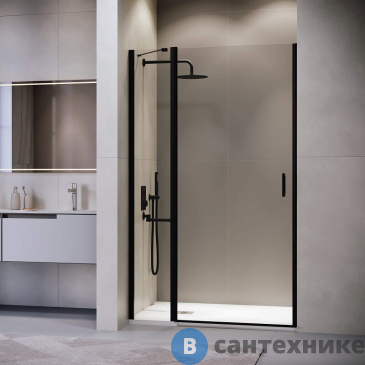 картинка Душевая дверь RGW LE-004B 100*195 Чёрный/ Прозрачное (351200410-14)