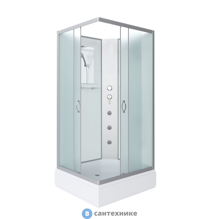 Душевая кабина Niagara NG-33974-14QBKG (900х700х2000) средний поддон (26 см) стекло матовое