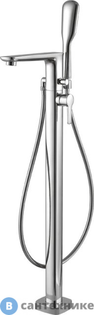 Смеситель Cezares TESORO-F-VDP-01 напольный для ванны с ручным душем, хром