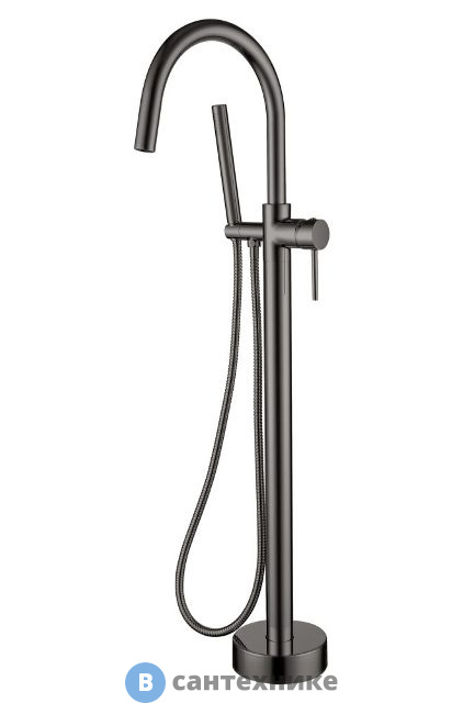 Смеситель Boheme 469-GM напольный Uno. Gun Metall