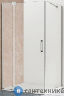 картинка Душевой уголок Vincea Extra VSR-1E101180CL, 1000/1100*800, хром, стекло прозрачное, без поддона