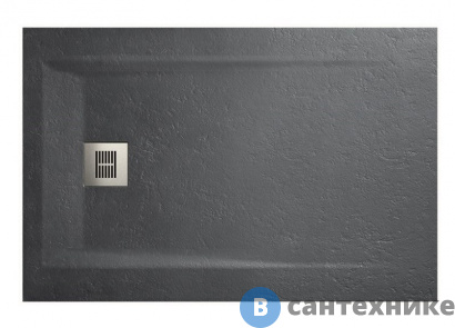 картинка Душевой поддон Sanitana ROCKS SP3013E8320100590 1000х800 антрацит