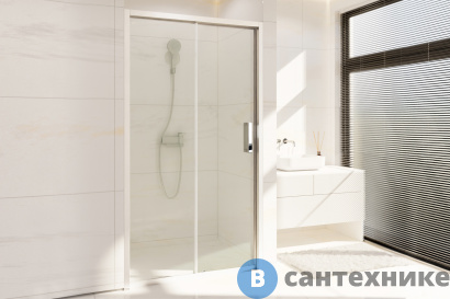 картинка Душевая дверь Royal Bath ACCORD RB HS-T-ST 135x200 (прозрачное) (RB135HS-T-ST)