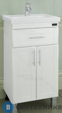 картинка Тумба под раковину СанТа Дублин-50 1 ящ напол. для ум. Como 50 (223002)