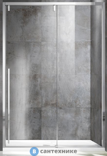 Душевая дверь Vincea Lugano VDS-1L140CL-1, 1400, хром, стекло прозрачное