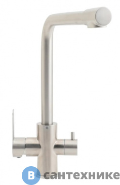 картинка Смеситель Orange Steel M99-008ni для кухни 2х1 с возможностью подачи фильтрованной воды, сталь