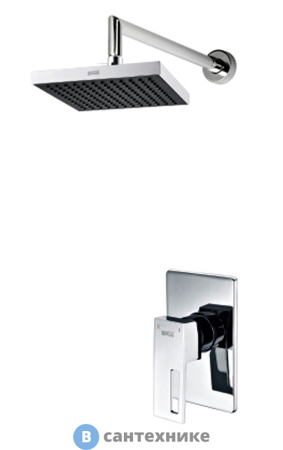 Встраиваемый комплект WasserKRAFT A12528 для душа с верхней душевой насадкой