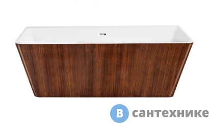 картинка Акриловая ванна Lagard VELA Brown Wood