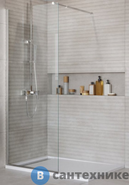 картинка Душевая перегородка BelBagno KRAFT-L-1-70-C-Cr 700x1950 мм