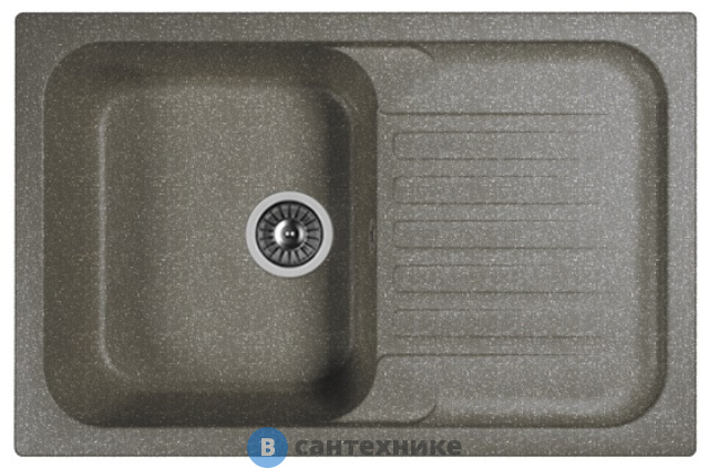 Кухонная мойка Dr. Gans Адель 780, чёрный СМс (25.090.C0780.407)