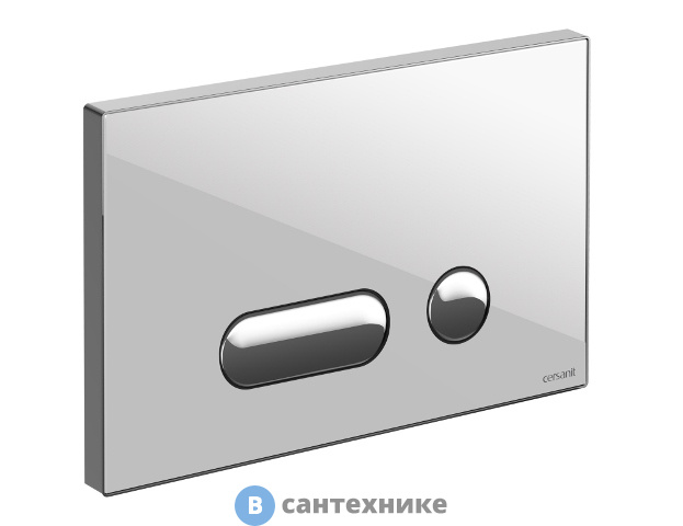 Кнопка смыва Cersanit INTERA для LINK PRO/VECTOR/LINK/HI-TEC стекло белый (P-BU-INT/Whg/Gl)