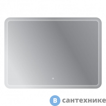 картинка Зеркало Cezares с лазерной гравировкой, контурной подсветкой и сенсорным выключателем CZR-SPC-DUET-900-800-LED-TCH, 12V, 220-240V, 900x800x30