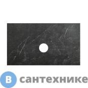 Столешница из керамогранита без отверстия под смеситель BelBagno 800x460 KEP-80-MNO-W0 Marmo Nero Opaco
