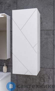 картинка Шкаф Бриклаер КРИСТАЛЛ 90 навесной Белый