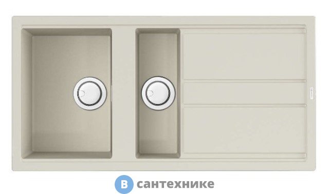 Кухонная мойка OMOIKIRI Kitagawa 100-2-WH белый (4993803)