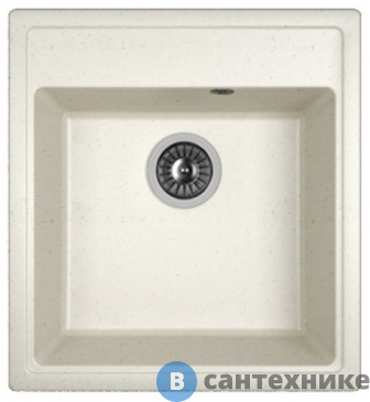 картинка Кухонная мойка Dr. Gans Ника 470, белый СМс (25.070.B0470.401)
