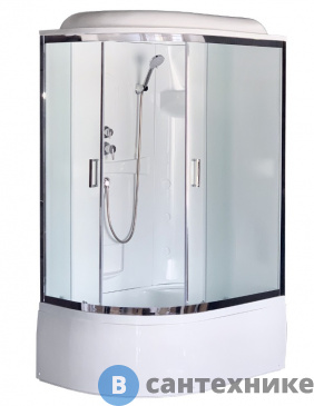 картинка Душевая кабина Royal Bath RB 8120BK1-M-CH R 1200x800x2170 (матовое)