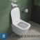 картинка Унитаз BelBagno DUE 2.0 подвесной безободковый с сиденьем дюропласт soft close BB7107CHR/SC
