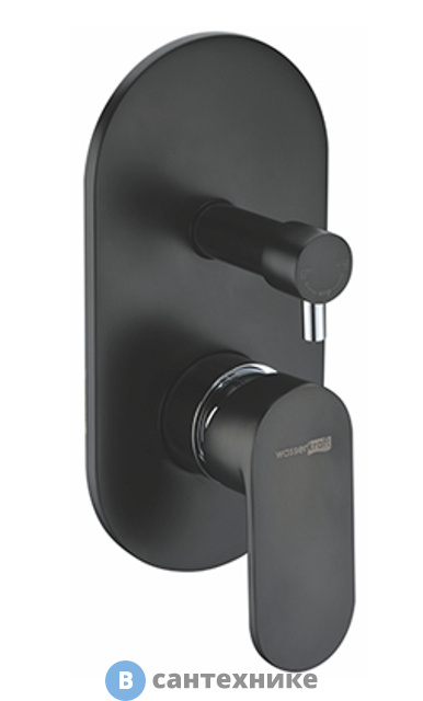 Смеситель WasserKRAFT Elbe 7441 для ванны и душа латунь, покрытие Soft-touch