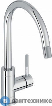 картинка Смеситель Jacob Delafon EDGAR E23309-CP для кухни, выдвижный излив (хром)