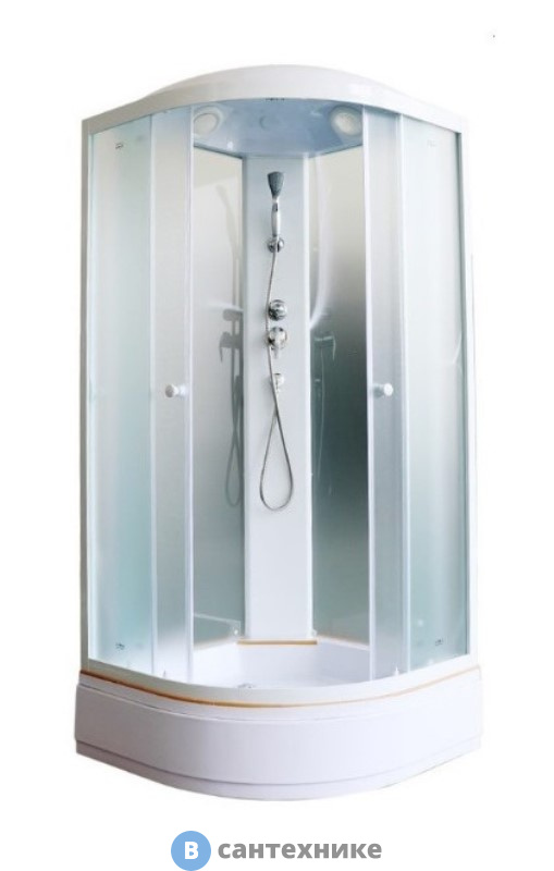 Душевая кабина Parly EFM921 (90*90*215)  передние стекла матовые, заднее стекло матовое