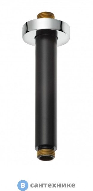 Кронштейн Kludi 6651587-00 для душа 150 мм (потолочный), чёрный матовый