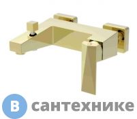 Смеситель Bravat Iceberg F676110G-01 для ванны с коротким изливом, золото