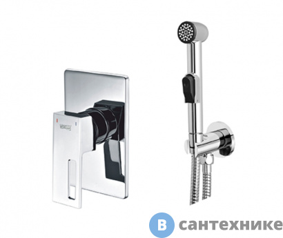 картинка Встраиваемый комплект WasserKRAFT A01557 для биде со шлангом 120 см