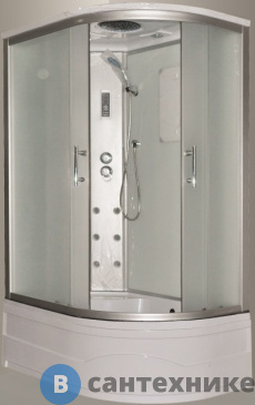 картинка Душевая кабина AQUADUSH AD-BOX 100x80 L белая