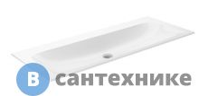 Умывальник Keuco PLAN керамический, без отверстия под смеситель, 1208x17x494 мм, белый (32980311200)