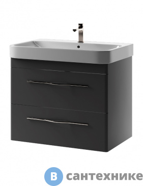 картинка Тумба под раковину VIGO Roberta 2-800 графит (Roberta-2-800(Олимпия)-серый)