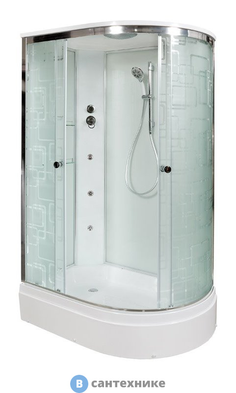 Душевая кабина Deto ЕМ2712 L с гидромассажем (гм.) (120х80х220 см)