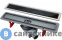 картинка Душевой трап Pestan 13000292 линейный 550 мм CONFLUO PREMIUM WITH BLACK GLASS LINE, двухсторонняя - чёрное стекло/ матовый хром без перфорации, рамка - матовый хром
