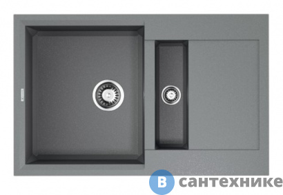 картинка Кухонная мойка OMOIKIRI Sakaime 78-2-GR grey (4993559)