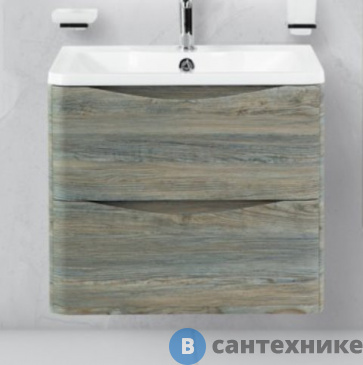 картинка Тумба под раковину BelBagno ACQUA подвесная с двумя выкатными ящиками, Pino Scania, 700x450x500 (ACQUA-700-2C-SO-PS)