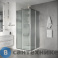 картинка Душевое ограждение Niagara Nova NG-4624-34 (100х100х195) квадрат, раздвижная, хром, стекло рифленое
