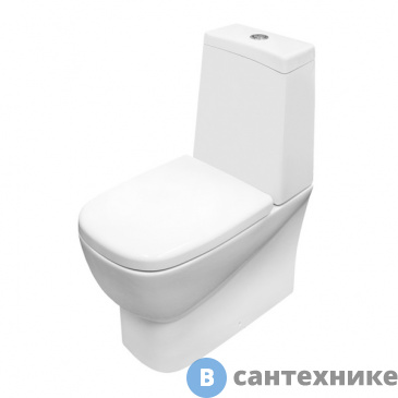 картинка Унитаз-компакт SANITA LUXE INFINITY белый н/п под кн/арм (+2-ур.арм GEBERIT, дюр сид. soft close)