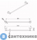 картинка Полотенцедержатель AZARIO NESSY трубчатый одинарный 60 см, хром (AZ-73101)