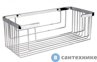 картинка Полка WasserKRAFT K-711 металлическая прямая нержавеющая сталь AISI 304, хромоникелевое покрытие