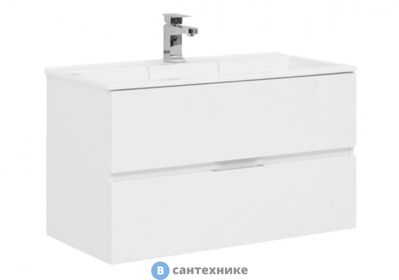 Тумба под раковину Aquanet Алвита 90 цв.белый (235340)