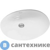 Раковина Jacob Delafon Caxton E2211-0 встраиваемая снизу 55x44 cm, белая, с отв перелива