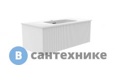 Тумба под раковину La Fenice TERRA Bianca 100 см белая матовая (FNC-01-TER-B-100)